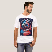 Amerikaanse vlag t-shirt (Voorkant volledig)