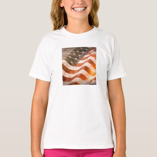 Amerikaanse vlag t-shirt (Voorkant)