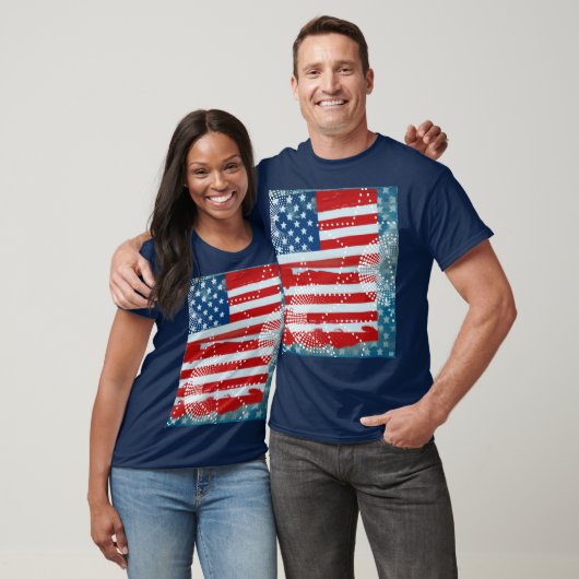 Amerikaanse vlag t-shirt (Unisex)