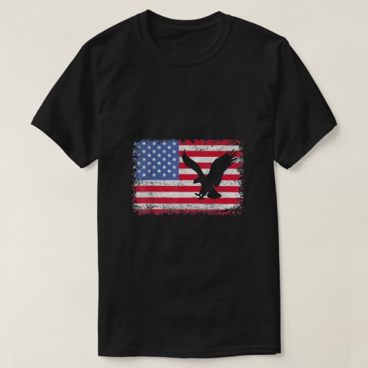 Amerikaanse vlag t-shirt (Design voorkant)