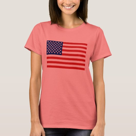Amerikaanse vlag t-shirt (Voorkant)