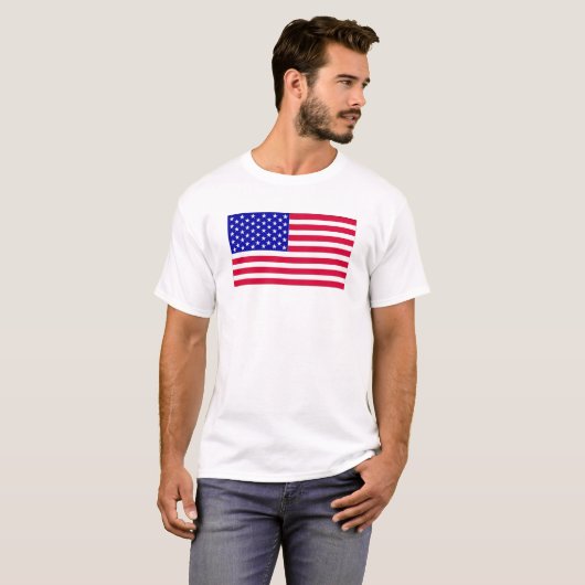 Amerikaanse vlag t-shirt (Voorkant volledig)