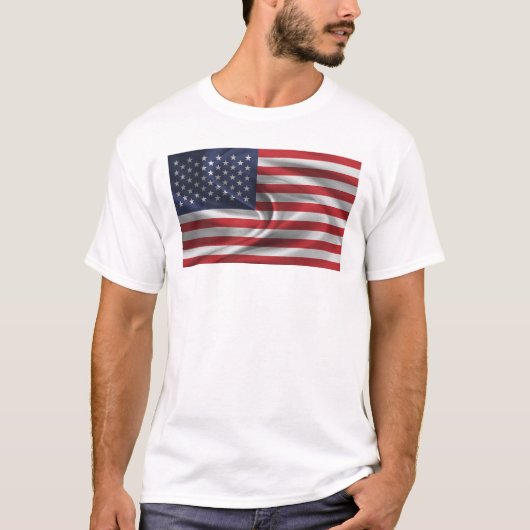 Amerikaanse vlag t-shirt (Voorkant)