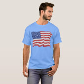  Amerikaanse vlag T-shirt (Voorkant volledig)