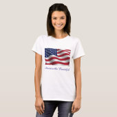 Amerikaanse vlag t-shirt (Voorkant volledig)