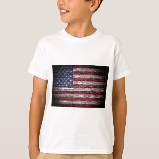 Amerikaanse vlag. t-shirt (Voorkant)