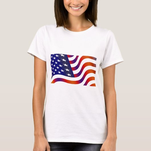 Amerikaanse vlag t-shirt (Voorkant)