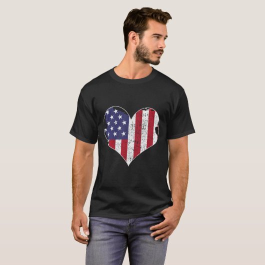 Amerikaanse vlag t-shirt (Voorkant volledig)