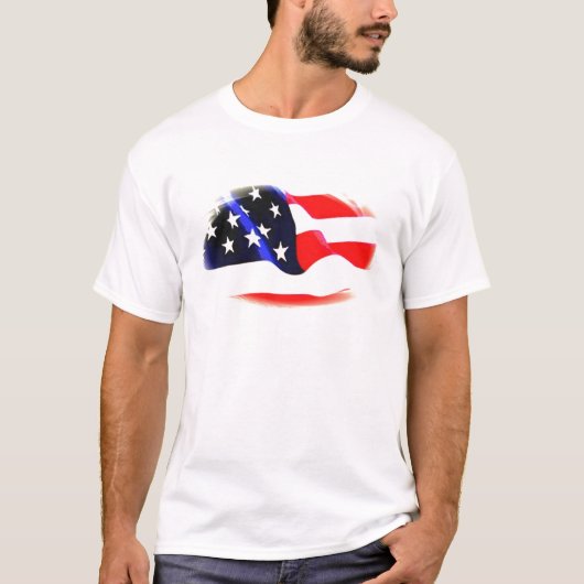 Amerikaanse vlag t-shirt (Voorkant)