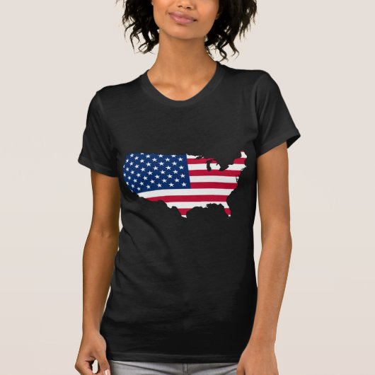 Amerikaanse vlag t-shirt (Voorkant)