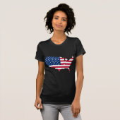 Amerikaanse vlag t-shirt (Voorkant volledig)