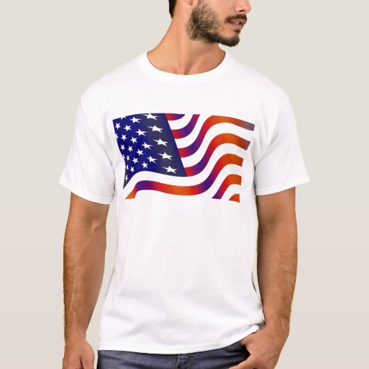 Amerikaanse vlag t-shirt (Voorkant)