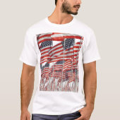 Amerikaanse vlag t-shirt (Voorkant)