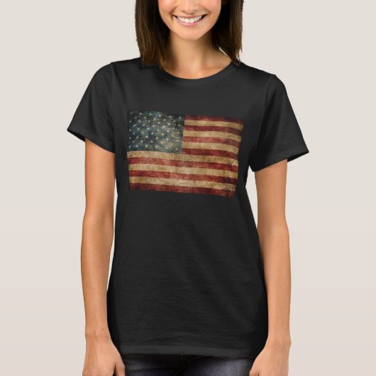  Amerikaanse vlag T-shirt (Voorkant)