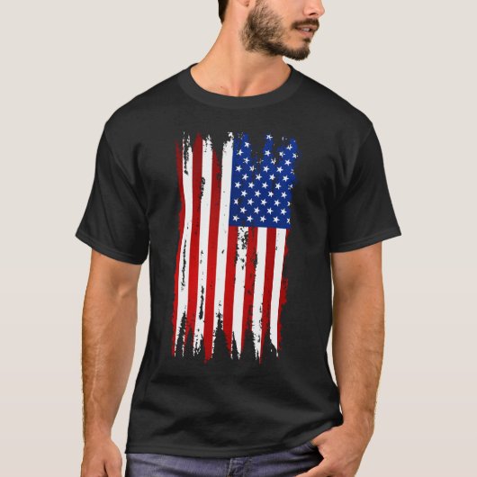 Amerikaanse vlag t-shirt (Voorkant)