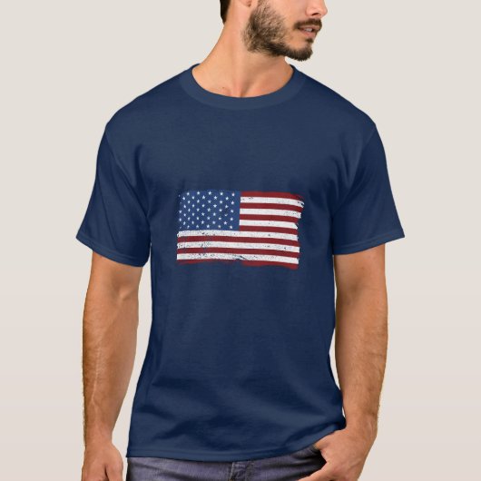Amerikaanse vlag T shirt (Voorkant)