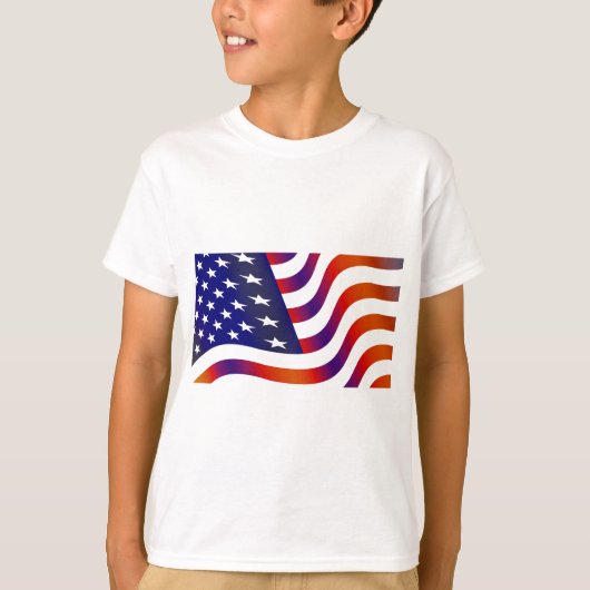 Amerikaanse vlag t-shirt (Voorkant)