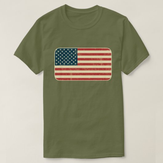 Amerikaanse vlag t-shirt (Design voorkant)