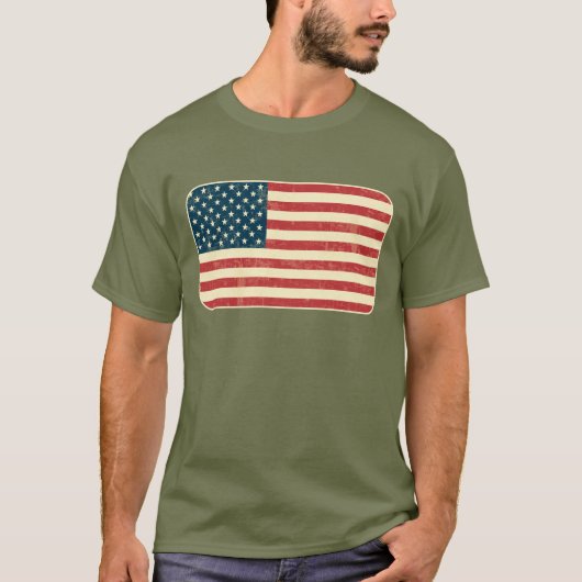 Amerikaanse vlag t-shirt (Voorkant)