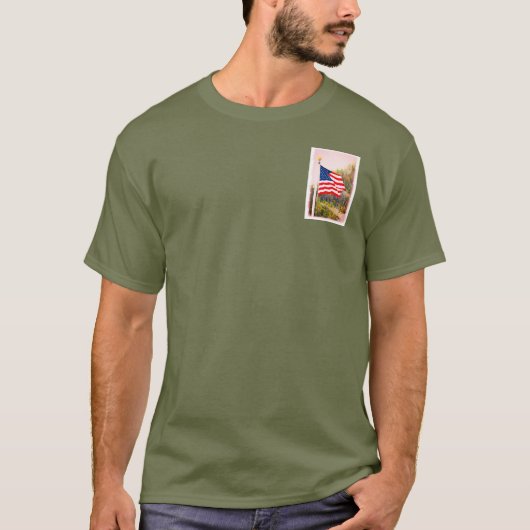 Amerikaanse vlag t-shirt (Voorkant)