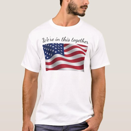 Amerikaanse vlag t-shirt (Voorkant)