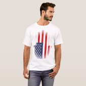 Amerikaanse vlag t-shirt (Voorkant volledig)