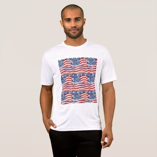 Amerikaanse vlag t-shirt (Voorkant volledig)