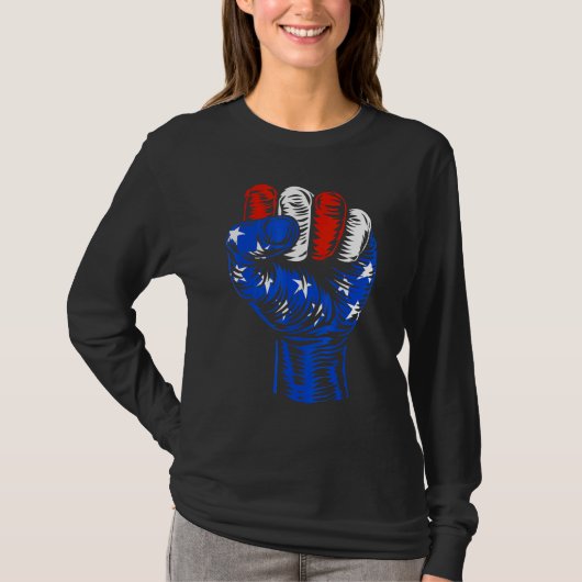 Amerikaanse vlag t-shirt (Voorkant)