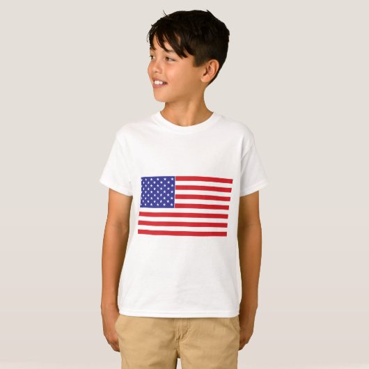 Amerikaanse vlag t-shirt (Voorkant volledig)