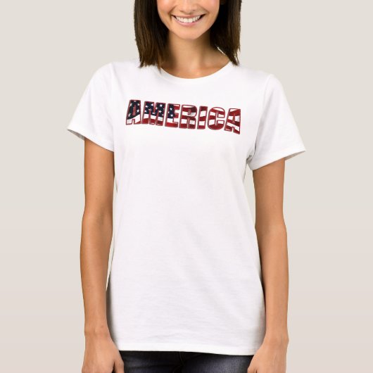 Amerikaanse vlag t-shirt (Voorkant)