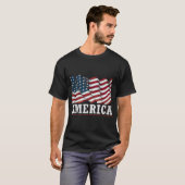 Amerikaanse vlag t-shirt (Voorkant volledig)