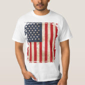 Amerikaanse vlag t-shirt (Voorkant)