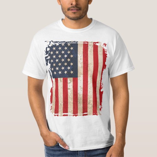 Amerikaanse vlag t-shirt (Voorkant)