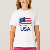 Amerikaanse vlag t-shirt (Voorkant)