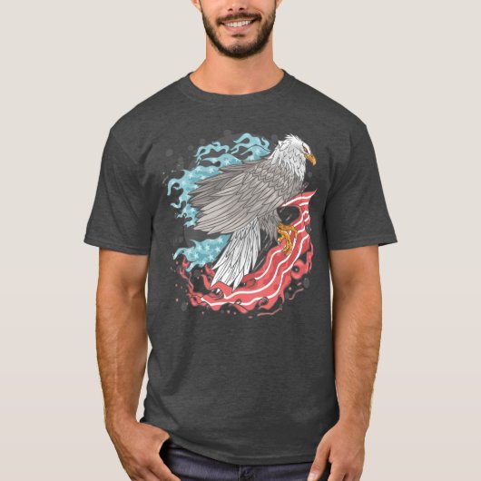 Amerikaanse vlag t-shirt (Voorkant)