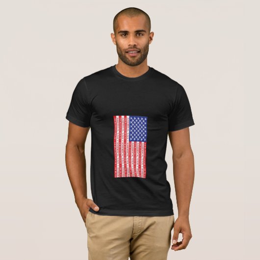 Amerikaanse vlag t-shirt (Voorkant volledig)
