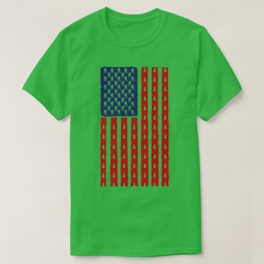 -Amerikaanse vlag T-shirt (Design voorkant)