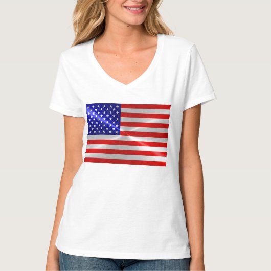 Amerikaanse vlag t-shirt (Voorkant)