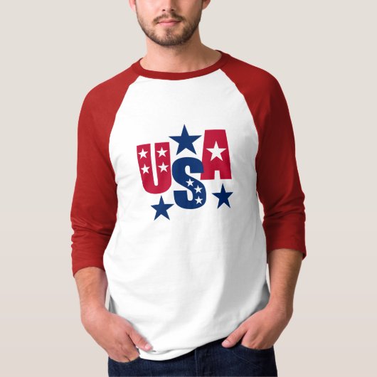 Amerikaanse vlag t-shirt (Voorkant)