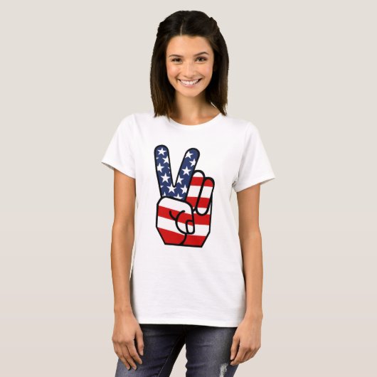 Amerikaanse vlag t-shirt (Voorkant volledig)