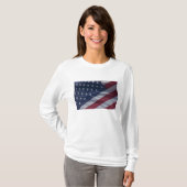 Amerikaanse vlag. t-shirt (Voorkant volledig)