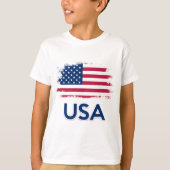 Amerikaanse vlag t-shirt (Voorkant)