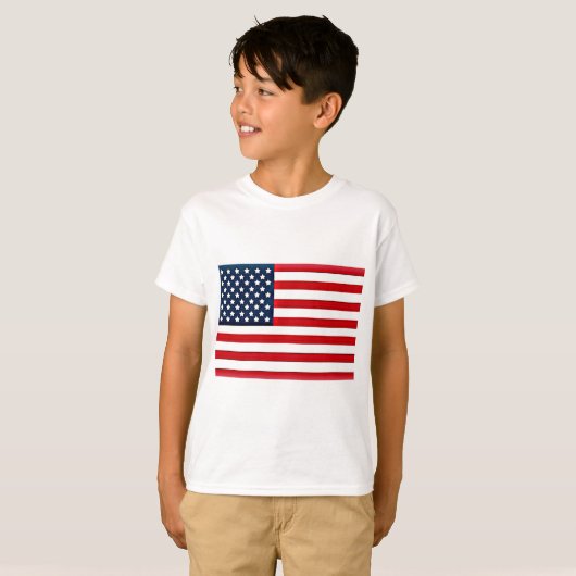 Amerikaanse vlag t-shirt (Voorkant volledig)