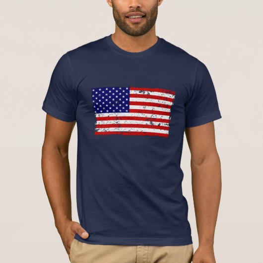 Amerikaanse vlag T-Shirt (Voorkant)