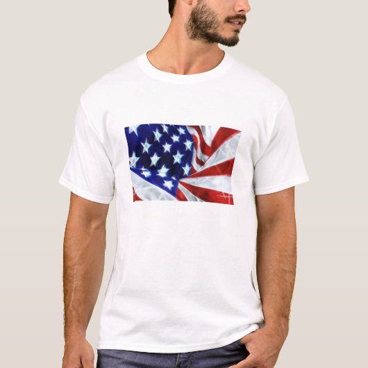 Amerikaanse vlag t-shirt (Voorkant)