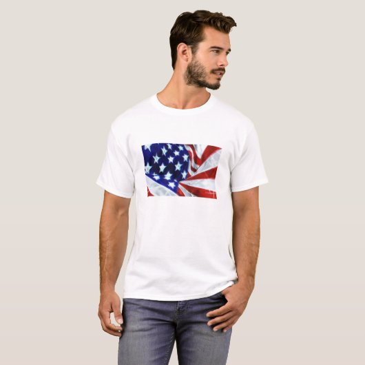 Amerikaanse vlag t-shirt (Voorkant volledig)