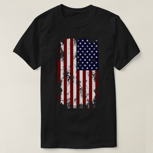 Amerikaanse vlag t-shirt (Design voorkant)