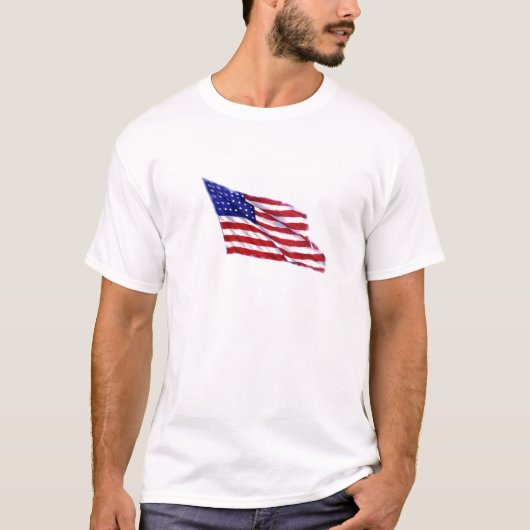 Amerikaanse vlag t-shirt (Voorkant)