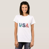 Amerikaanse vlag T-shirt (Voorkant volledig)