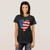 Amerikaanse vlag t-shirt (Voorkant volledig)
